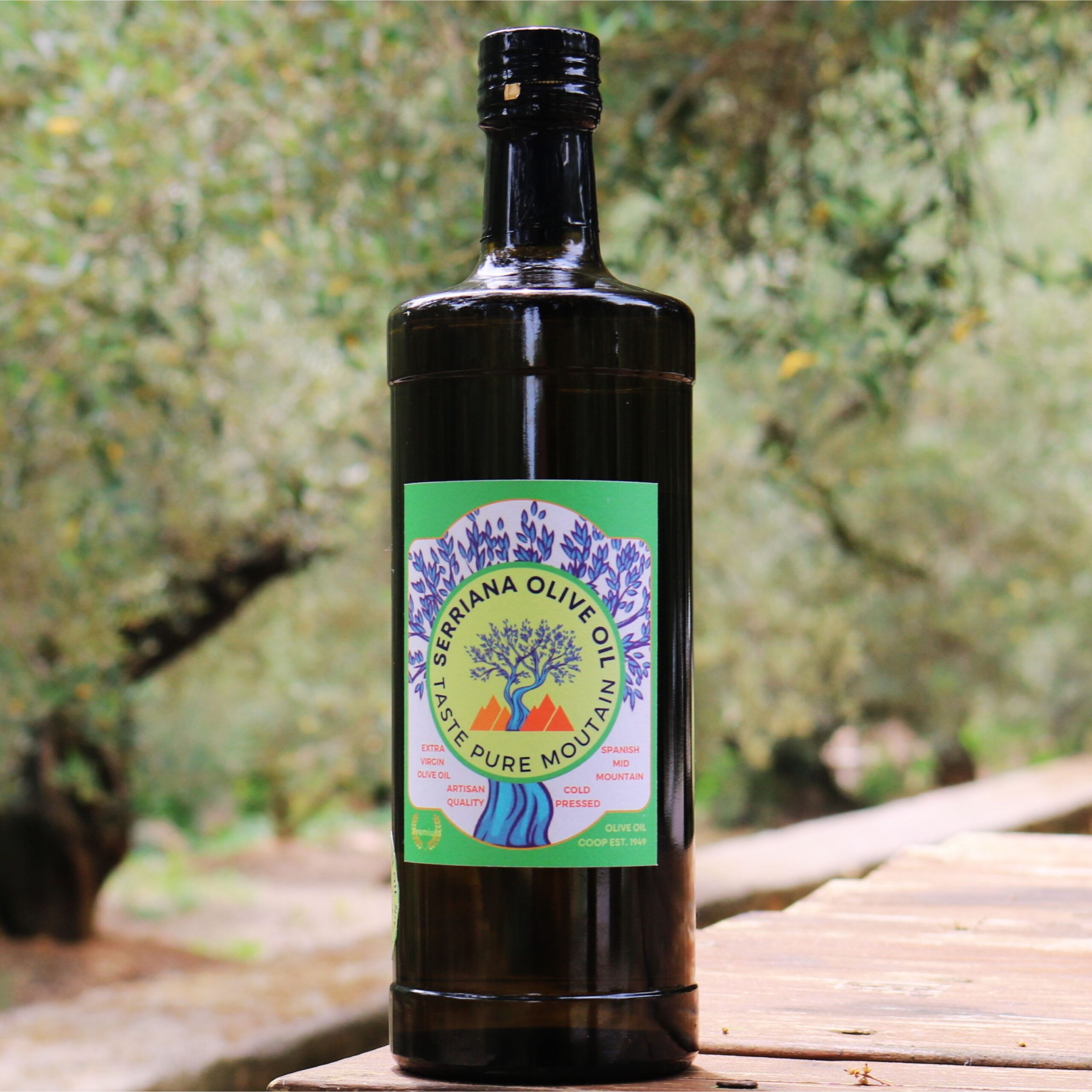 Serriana olive oil - 750ml Argos glass bottle