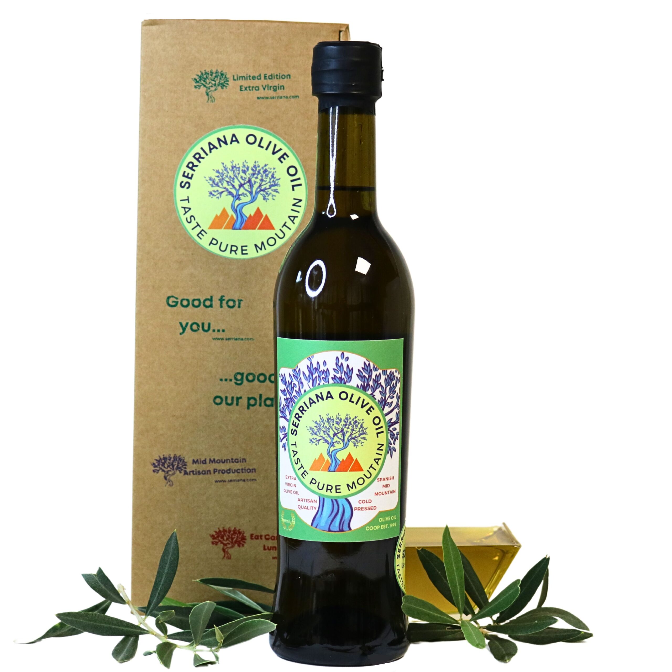Serriana Olive Oil - 500ml glass bottle with gift box