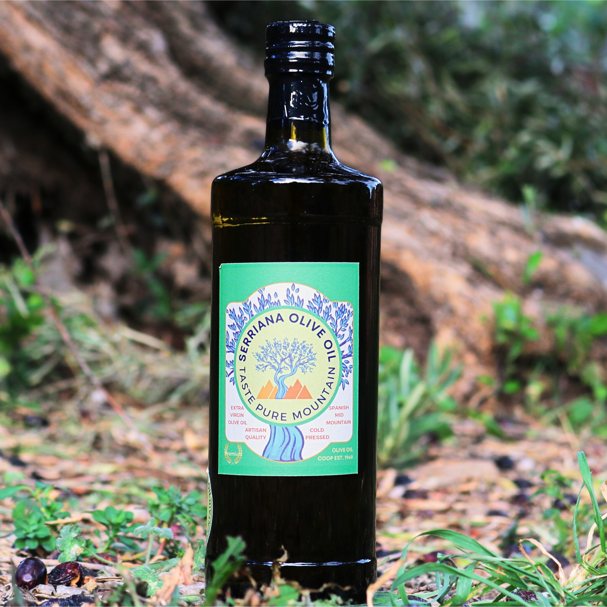 750ml Olive Oil Bottle - Serriana extra virgin olive oil from Spain