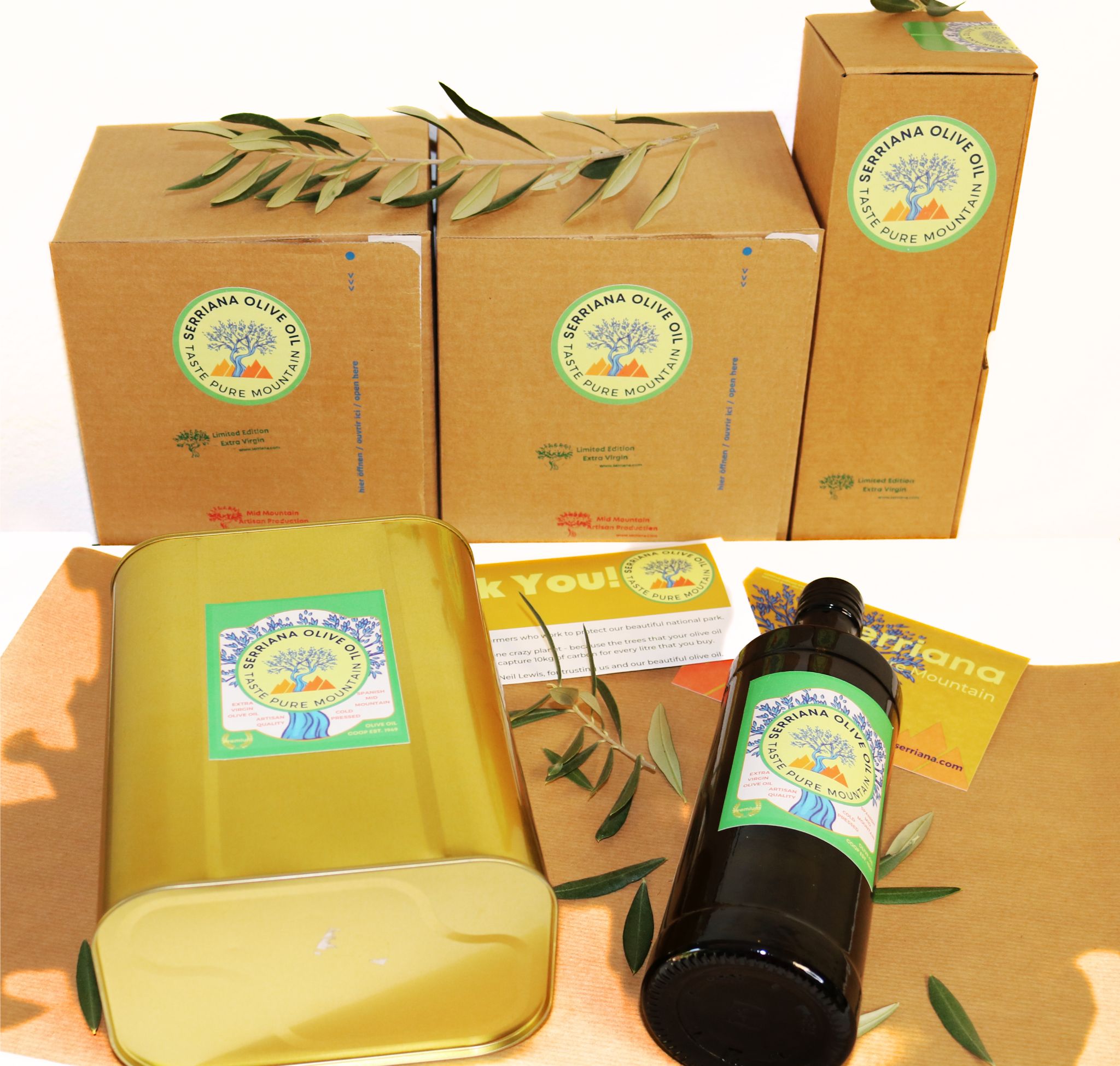 Serriana olive oil gift boxes