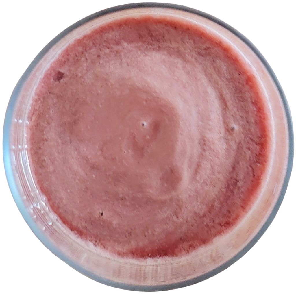Gazpacho with cherries - naked